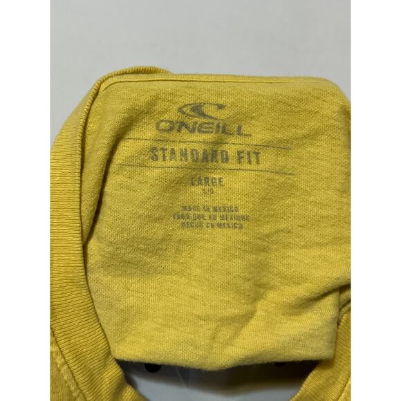 O’Neill Surf Co. Men’s Yellow Graphic T-Shirt Size Large Surf Van Palm Tree - Picture 3 of 6